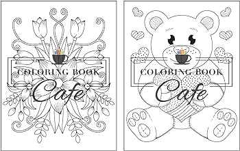 Easy designs a large print coloring book featuring fun and easy designs for adults seniors and beginners cafe coloring book books