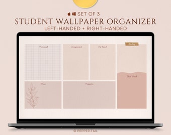 Free Aesthetic Pink Organizer Desktop Wallpaper template