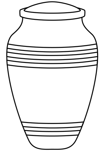 Funeral urn emoji coloring page free printable coloring pages