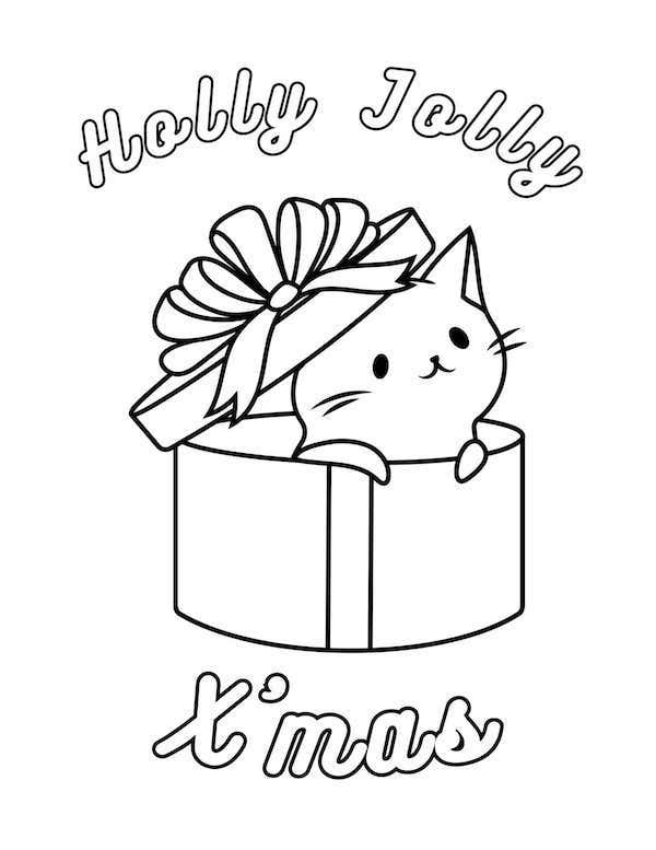 Cute cat coloring pages for kids and adults