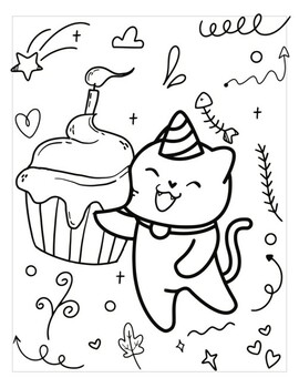 Funny cats coloring pages for kids cute cats clip pages art for girls