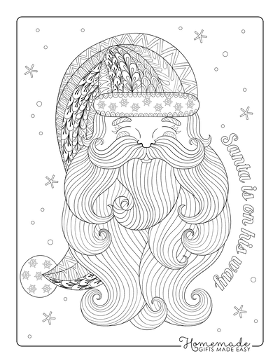 Free printable christmas coloring pages for adults