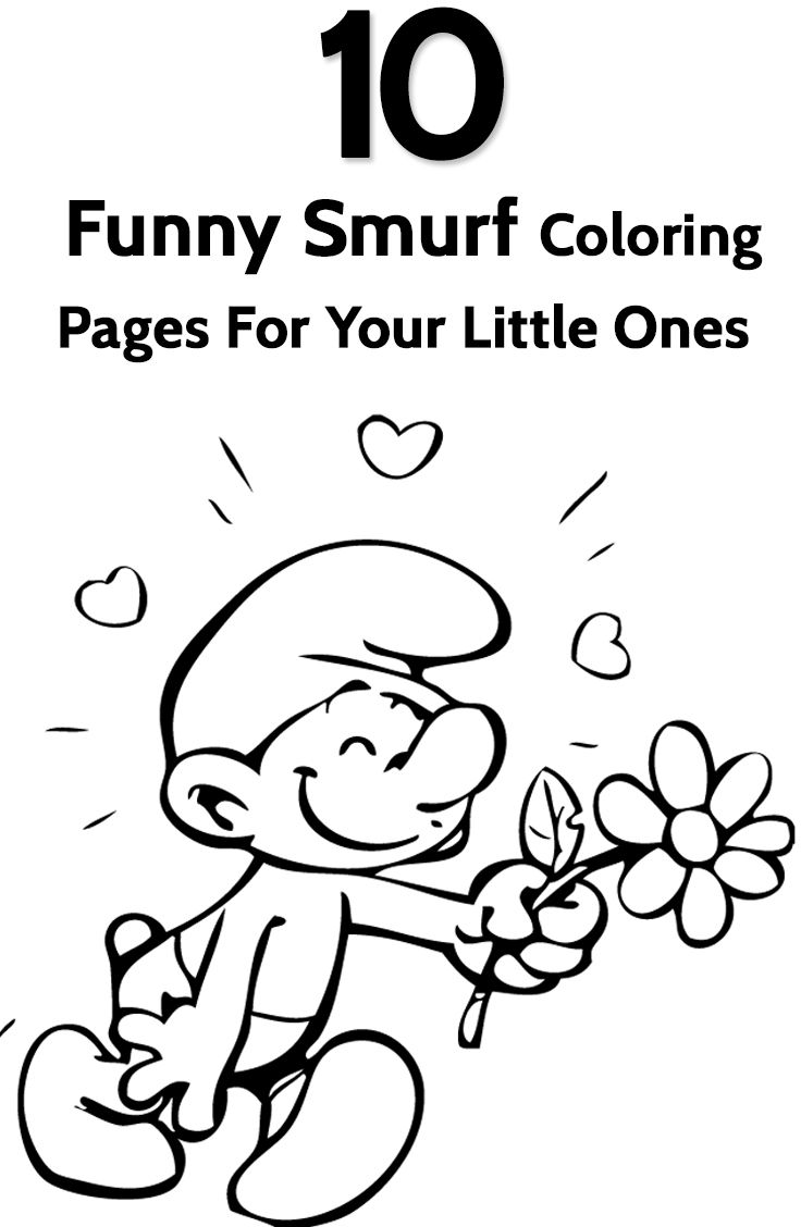 Smurf coloring pages