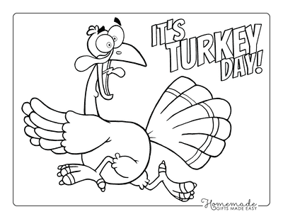 Free printable turkey coloring pages for kids