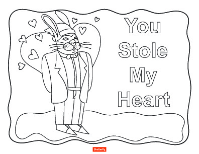 Valentines day coloring pages for kids