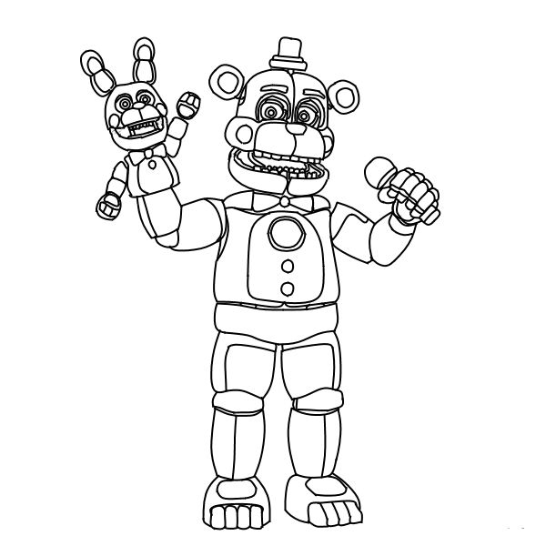 Funtime freddy fnaf coloring pages fnaf coloring pages star wars coloring book coloring pages