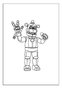 Printable animatronics coloring pages collection dive into freddys world