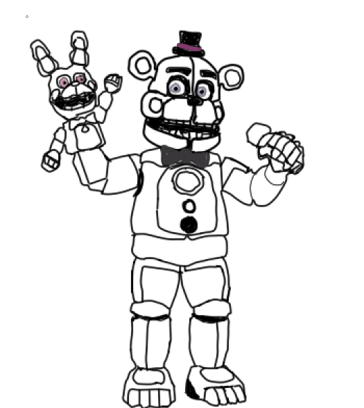 Funtime freddy no color by icarotitan on