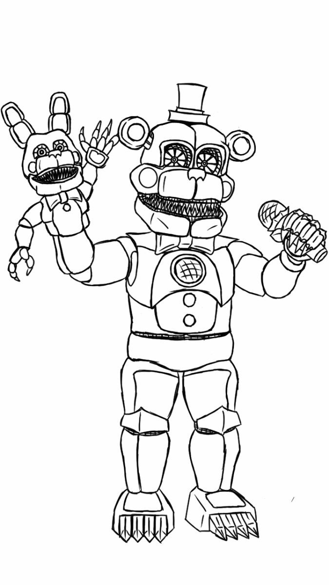 Nightmare funtime freddy by ooblekyt on deviantart fnaf colorg pages colorg pages monster colorg pages