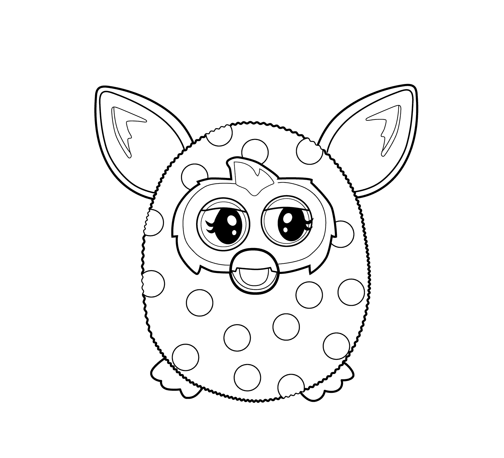 Furby coloring pages for kids printable free coloring pages for kids coloring pages furby