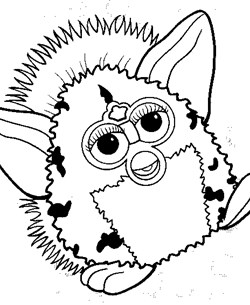 Furby coloring pages