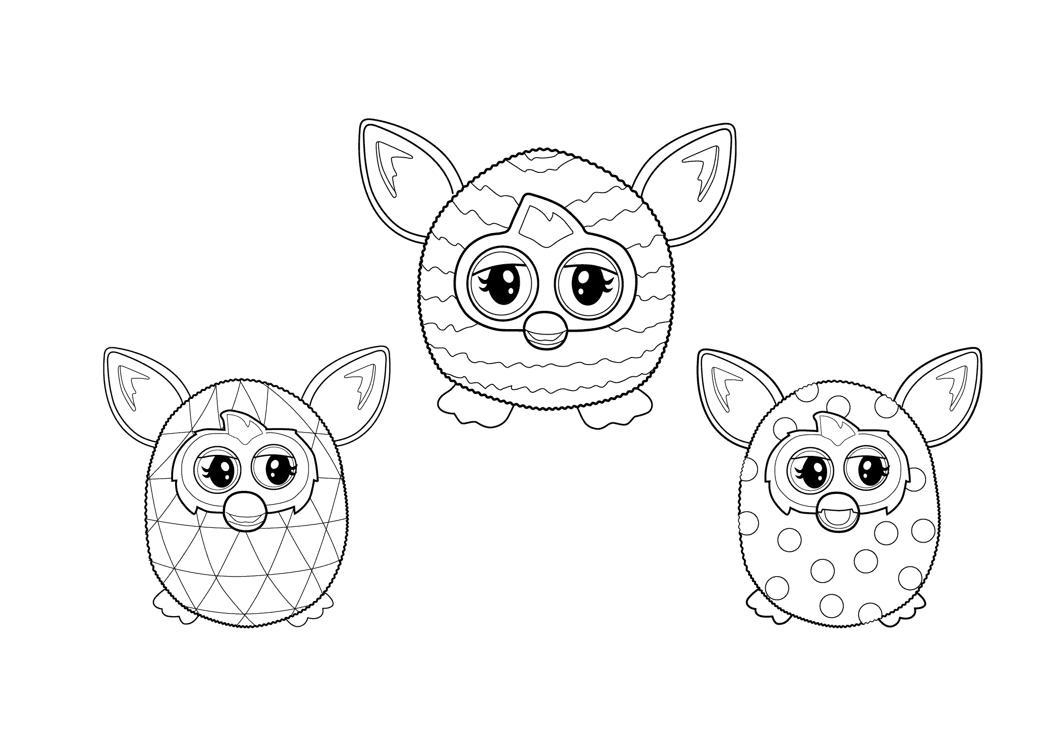 Furby coloring sheet for kids printable free one furby collection coloring sheets for kids furby printable coloring pages