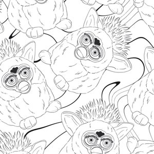 Furby coloring pages