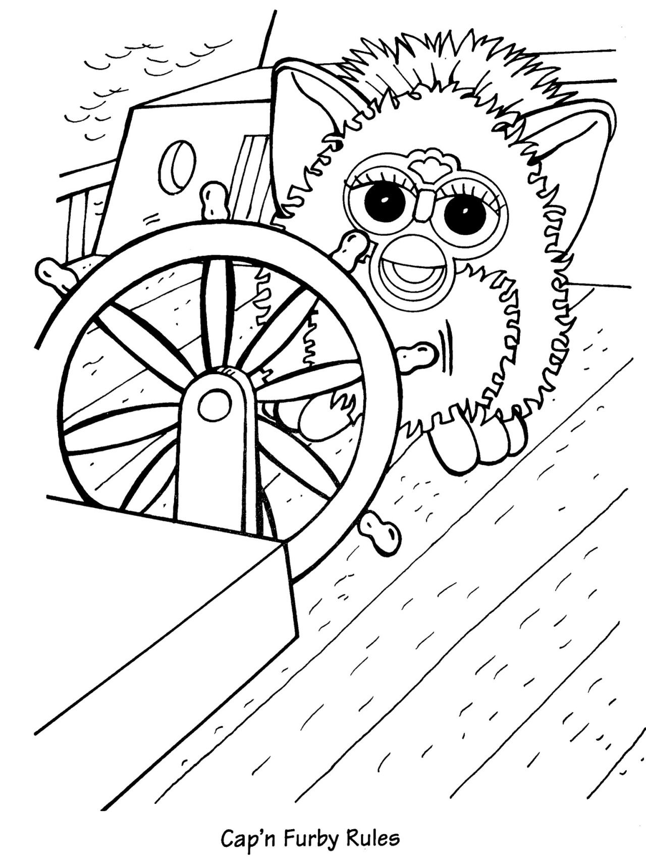 Just a lil guy â some furby coloring sheets