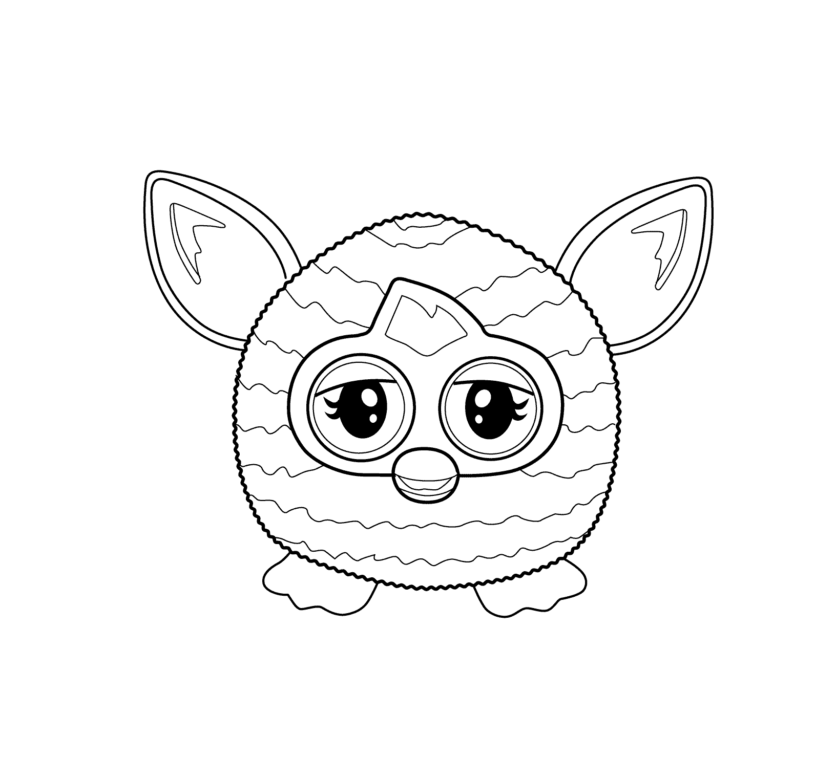 Furby toy coloring pages for kids printable free coloring pages for kids coloring pages coloring pages to print