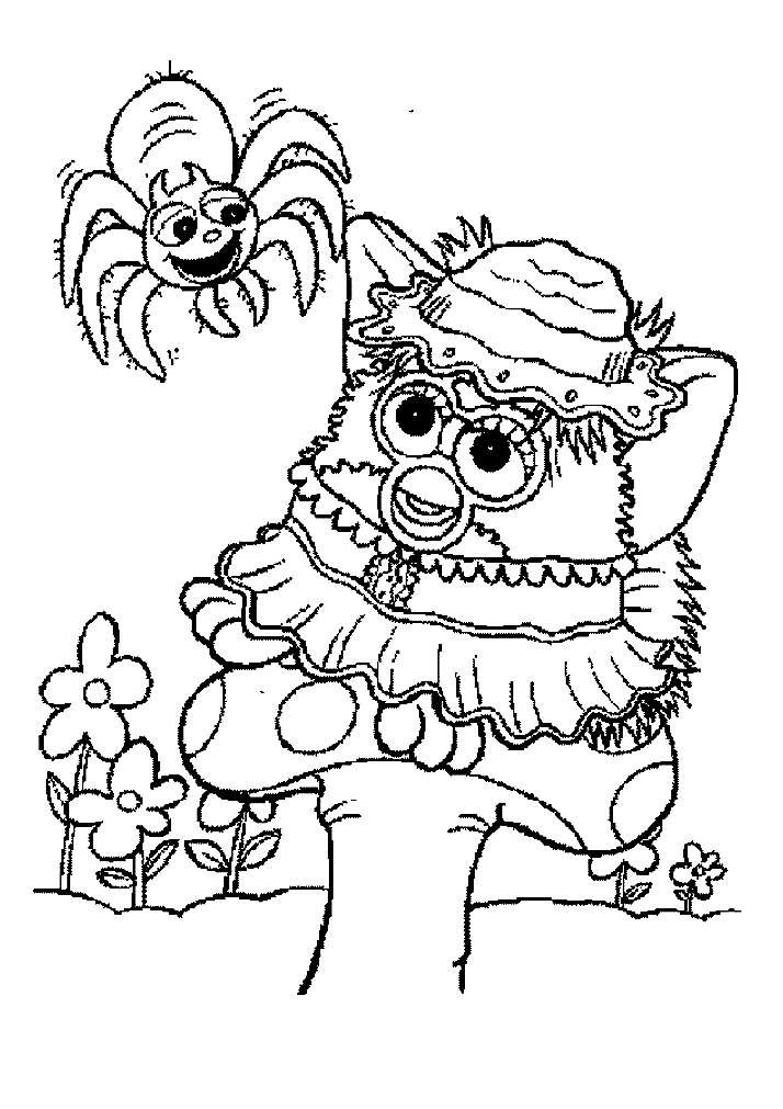 Furby coloring pages for kids