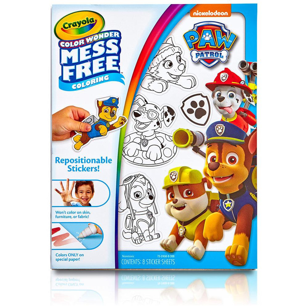 Paw patrol lor wonder mess free loring stickers