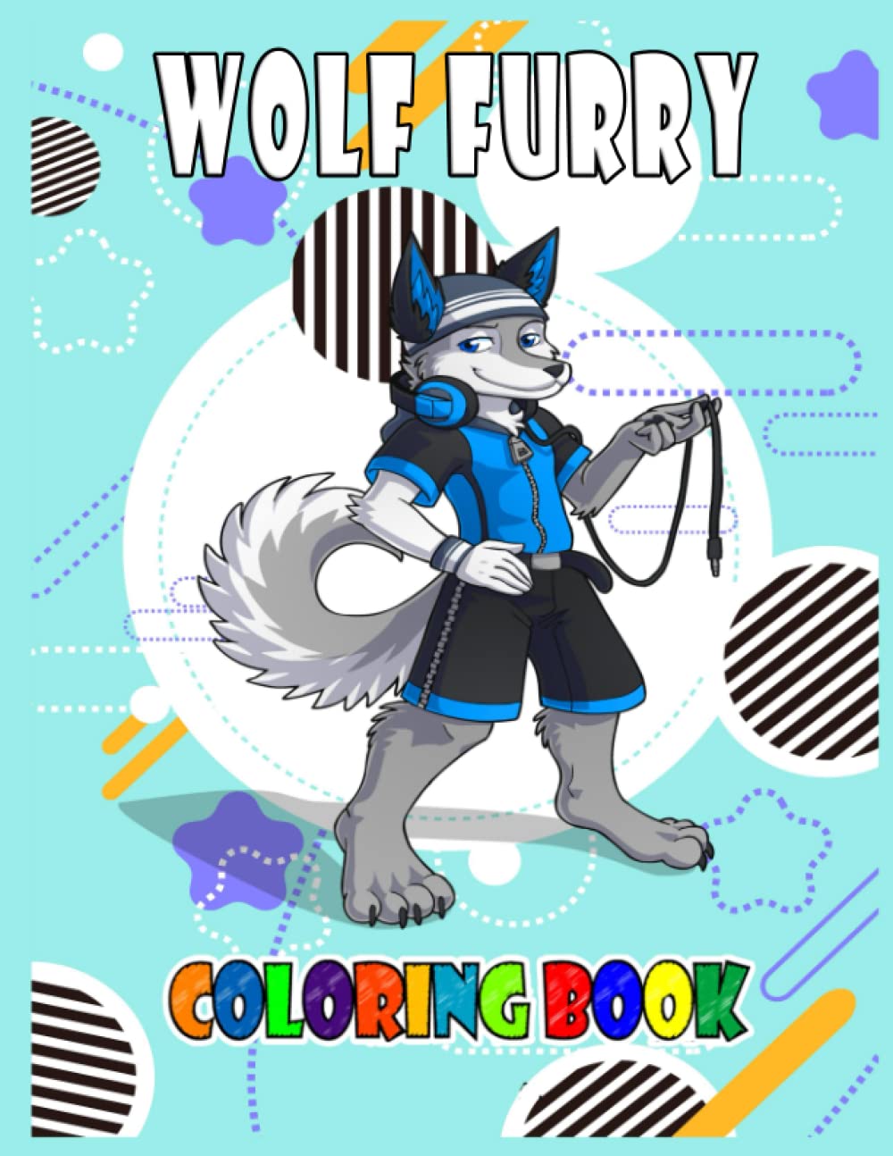 Wolf furry coloring book high quality coloring pages beautiful desings for all agesgreat gifts for kids boys girls adults adorable characters enjoying for stress relief and relaxation enjoy by sboul color