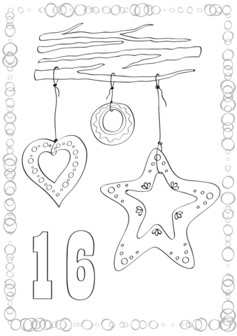 December with christmas cookies coloring page free printable coloring pages