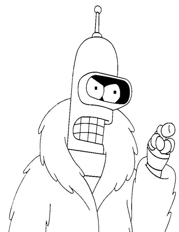 Futurama coloring pages cartoon coloring pages futurama graffiti characters