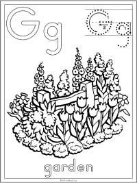 Alphabet letter g garden preschool lesson plan printable activities and worksheets