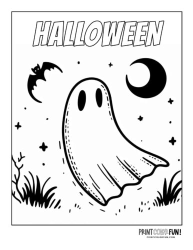 Boo these ghost coloring pages are your key to spook