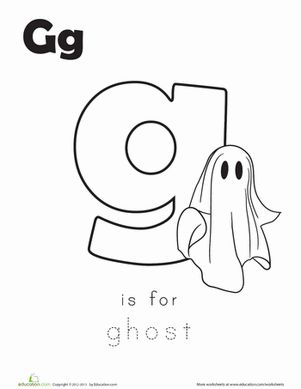 G is for ghost worksheet education halloween activities preschool halloween preschool halloween kindergarten