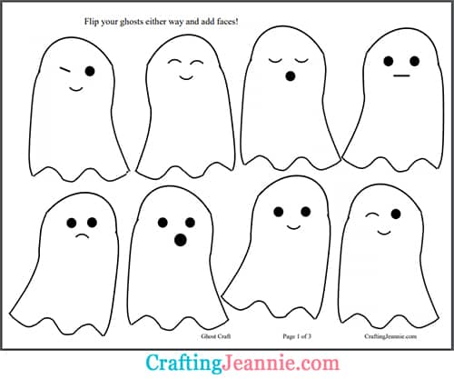 Easy ghost craft halloween party craft