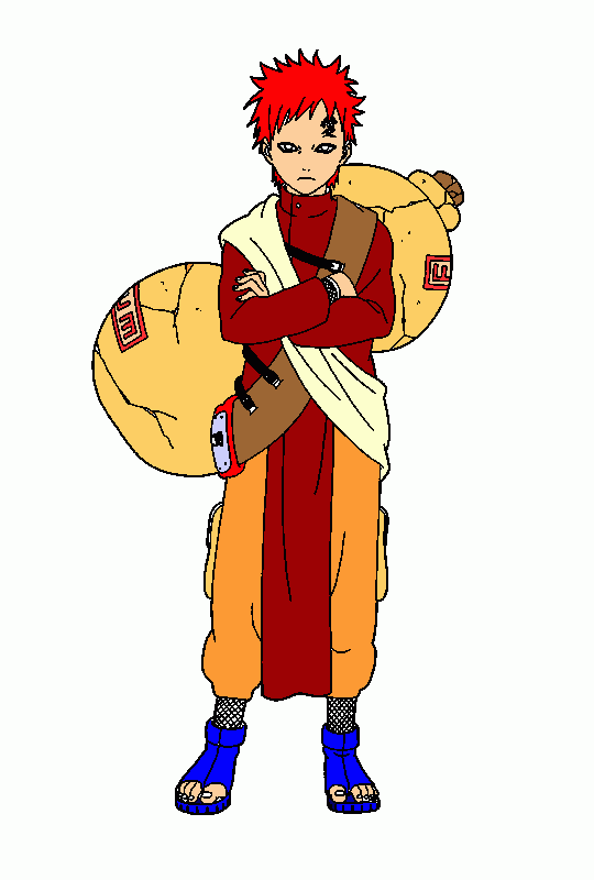 Gaara coloring page printable gaara