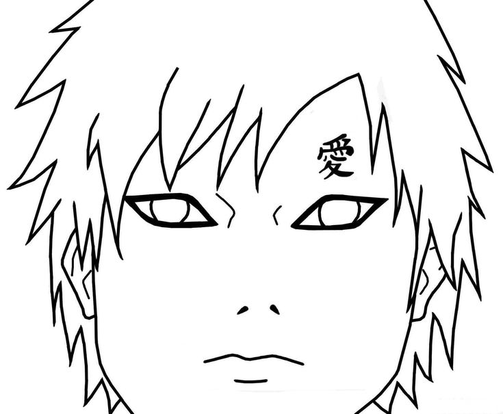 Gaara coloring pages