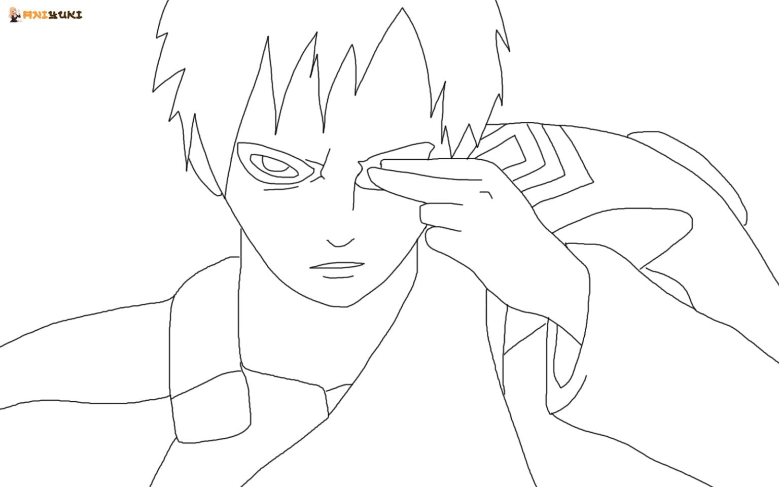 Gaara coloring pages