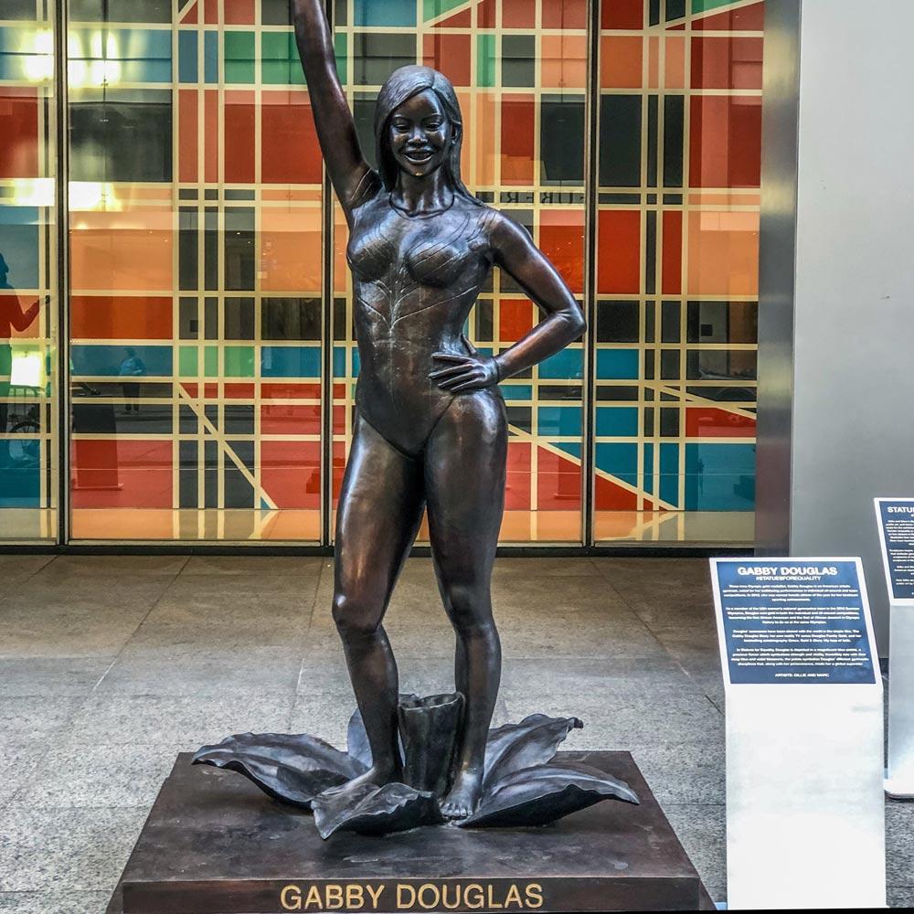 Gabby douglas bronze sculpture â gillie and marc