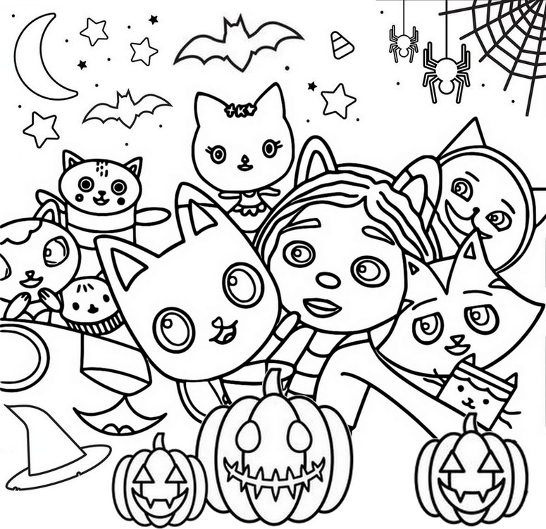 Coloring pages gabbys dollhouse