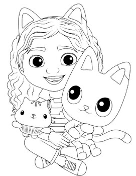 Gabbys dollhouse coloring pages â unique collection printable for kids