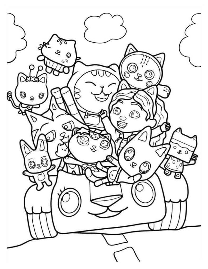 Gabbys dollhouse coloring pages by coloringpageswk on