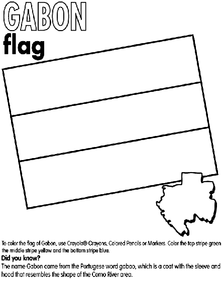 Gabon coloring page flag coloring pages coloring pages color