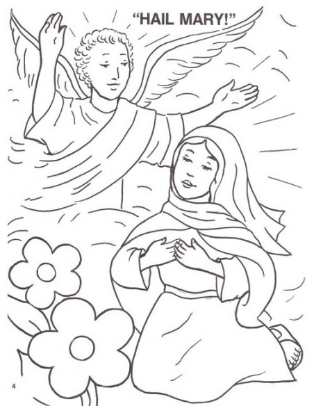 Coloring book about mary