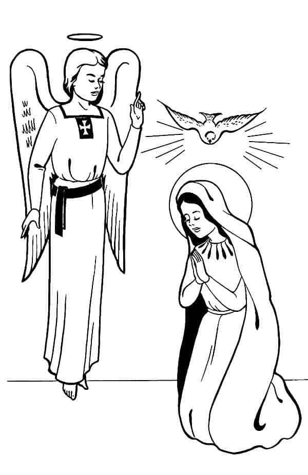 Angel coloring pages pdf