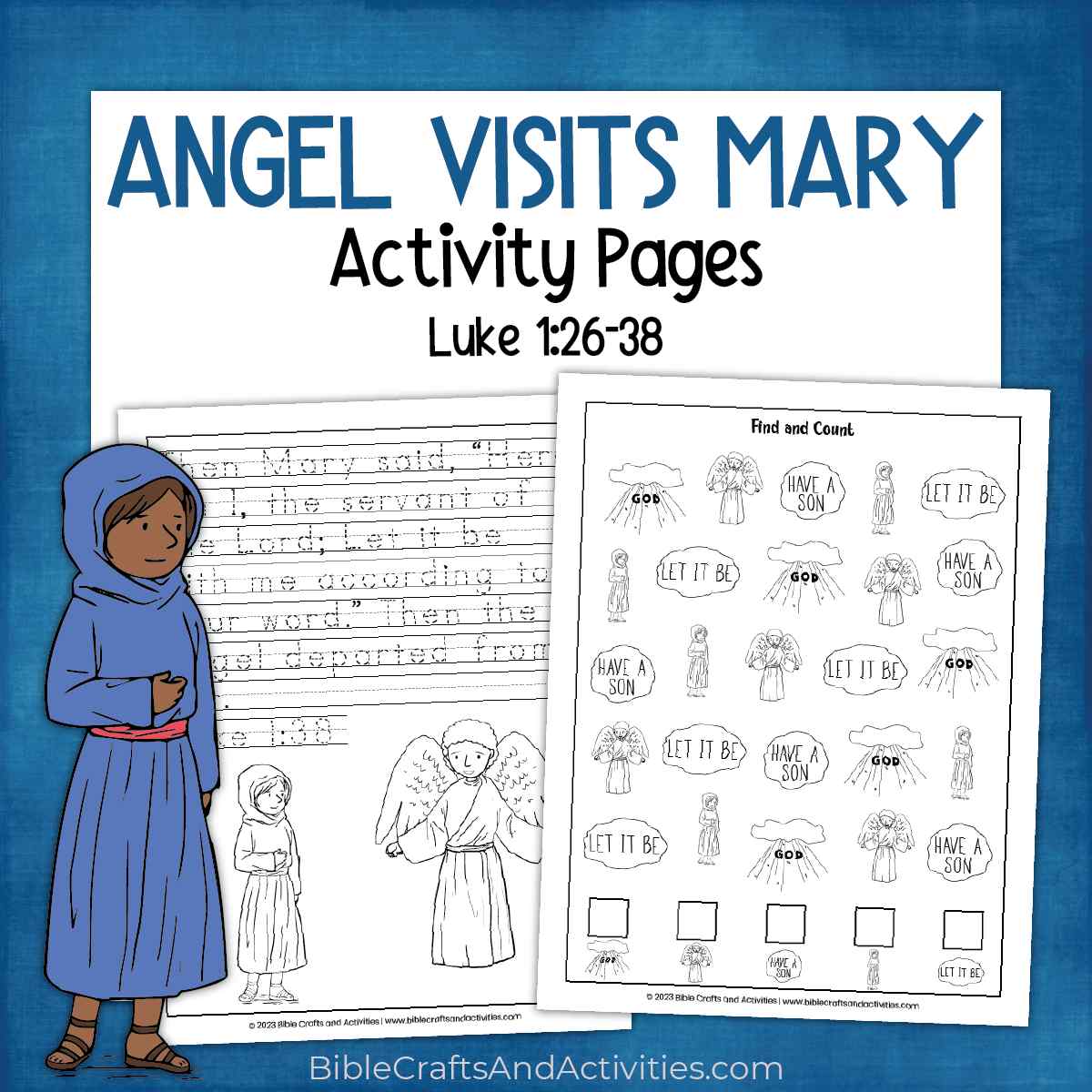 Angel visits mary activity pages