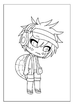 Get creative with our printable gacha life coloring pages collection for fans