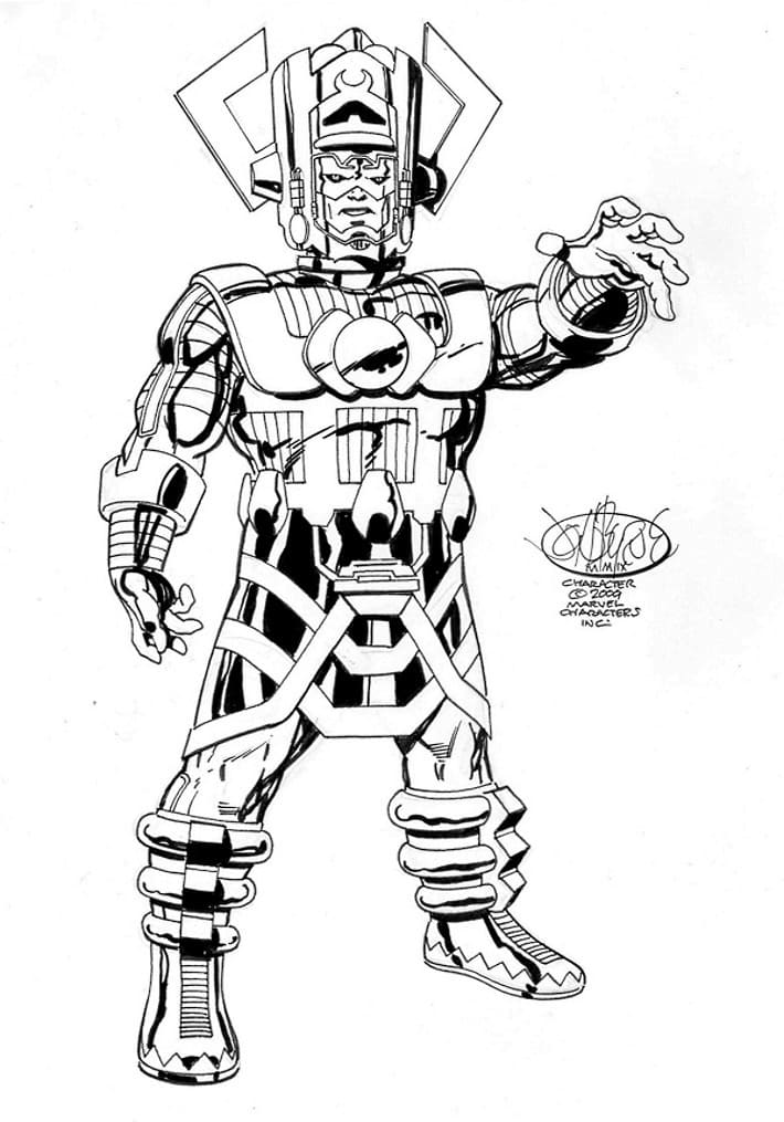 Drawing of galactus coloring page