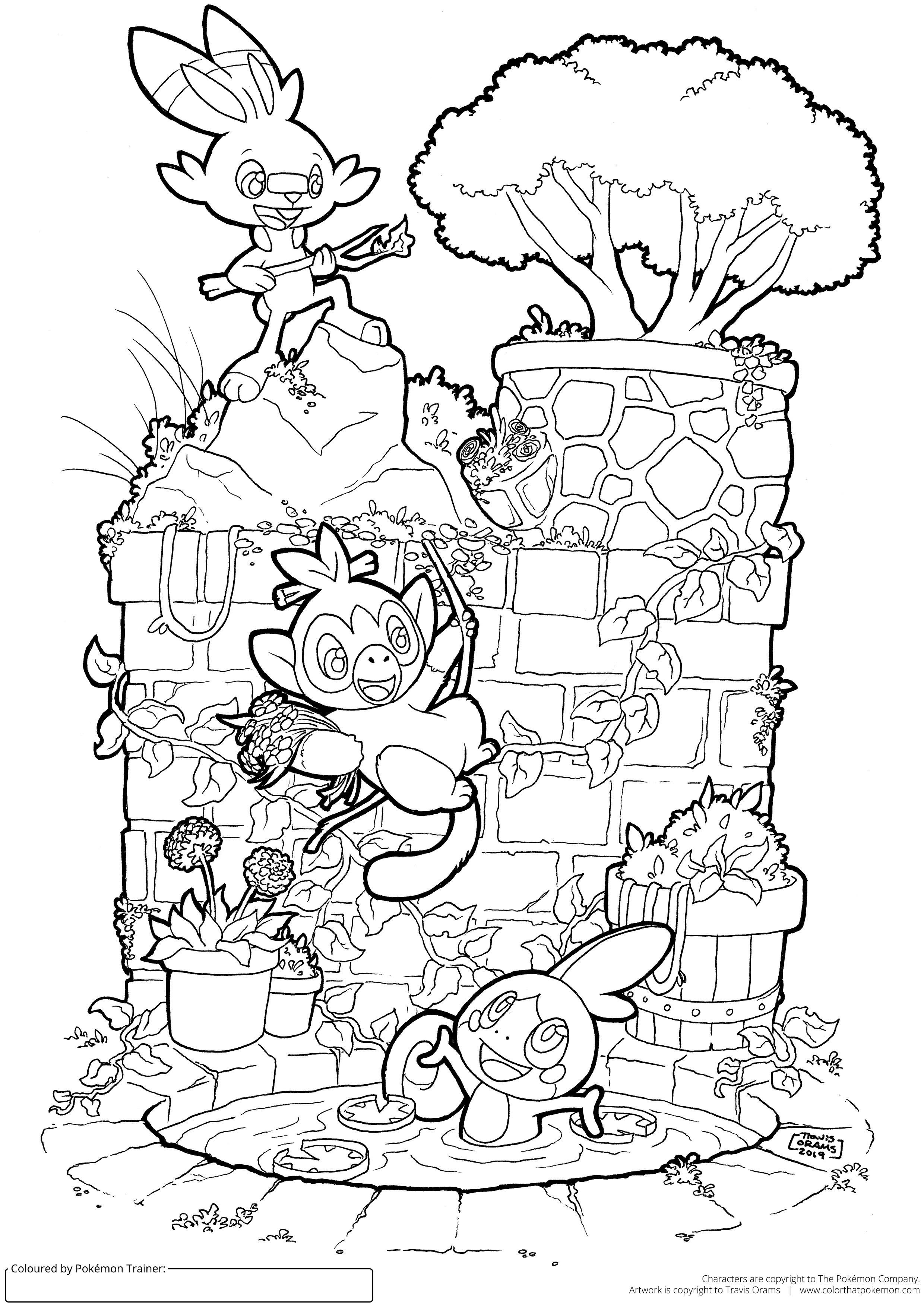 I made a galar starter pokãmon colouring page pokemon coloring pages pokemon coloring sheets pokemon coloring