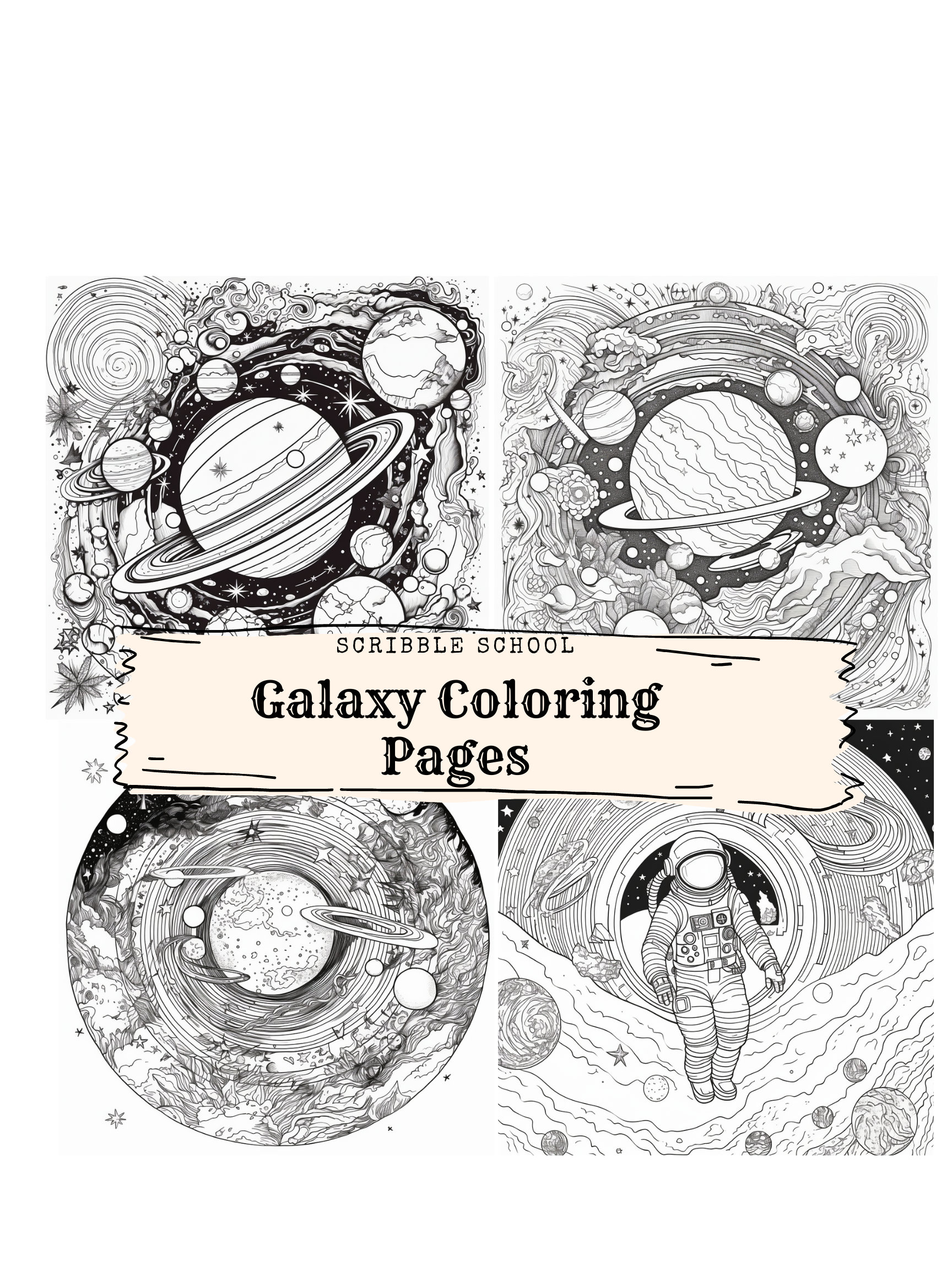 Galaxy coloring pages