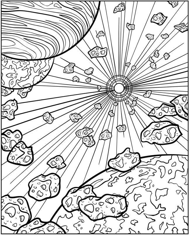 Galaxy coloring pages