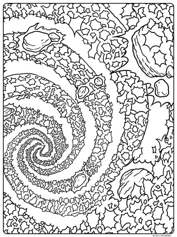 Galaxy coloring page â tims printables