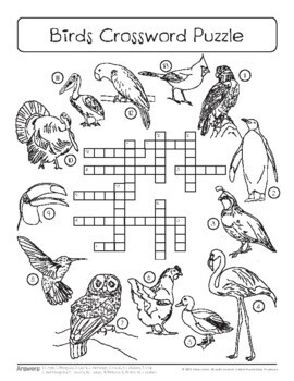 Birds sketch crossword simple crossword puzzles daily crossword puzzle print