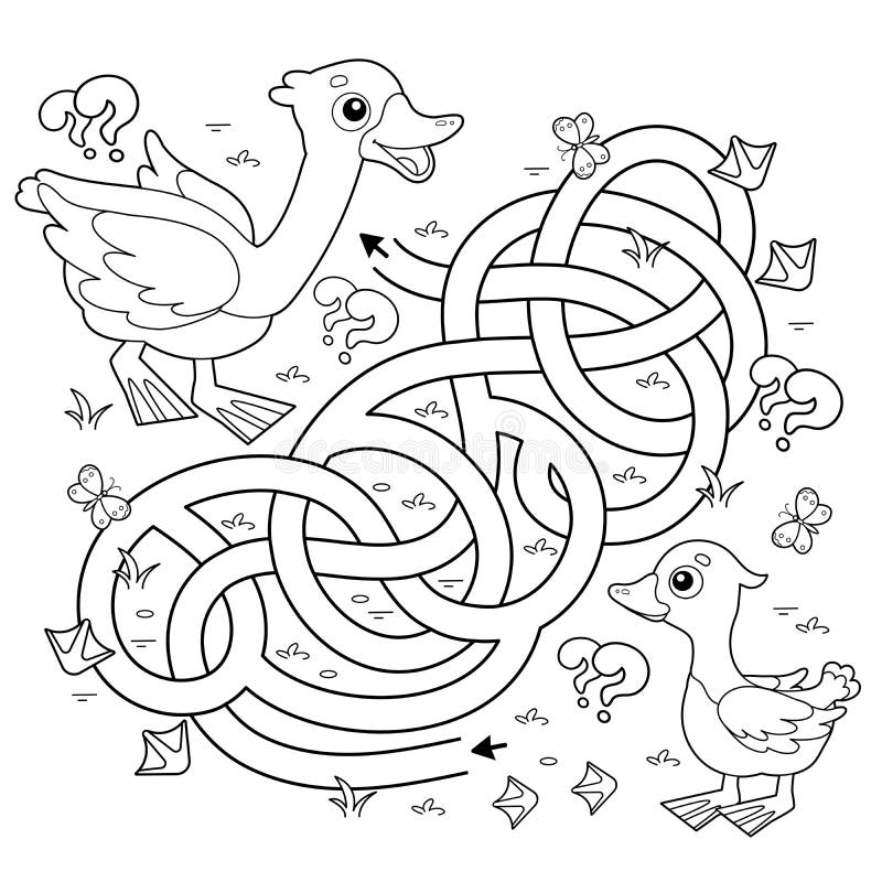 Goose maze stock illustrations â goose maze stock illustrations vectors clipart