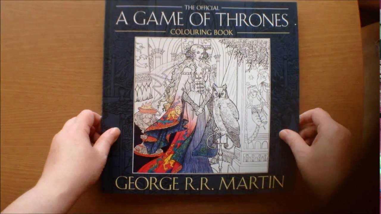 The official gae of thrones colouring book by george r r artin flip through