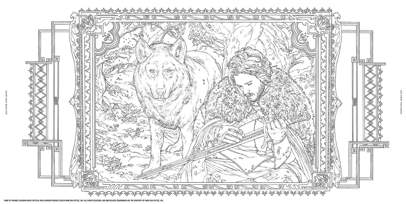 Game of thrones coloring book tv shows movies â store