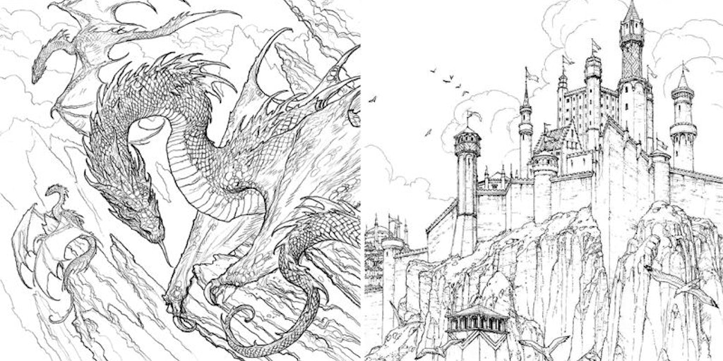 The official game of thrones coloring book